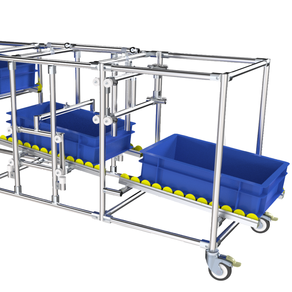 Milkrun (production line feeding trolley)